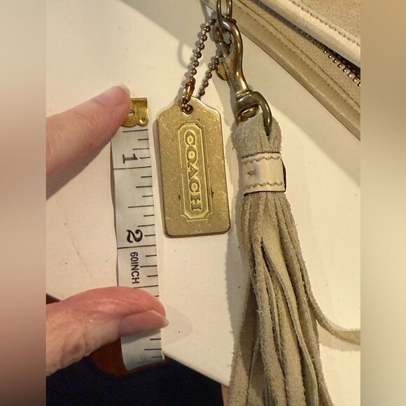 COACH SOHO CHEVRON HOBO w/MATCHING WRISTLET SET SUEDE LEATHER 2005 3664 GVUC - Picture 11 of 17